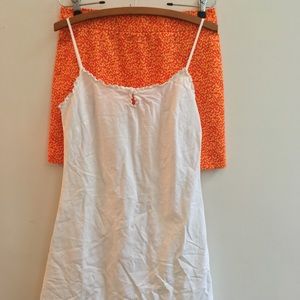 J. Crew White Linen/ Cotton Sundress